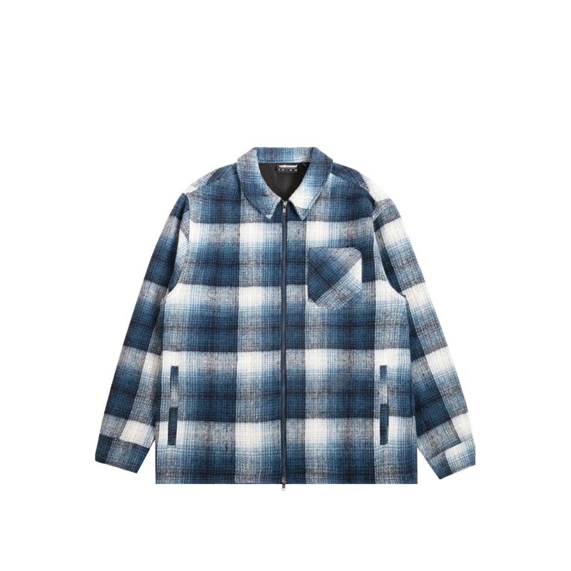 Don PlaidShirt Navy Front