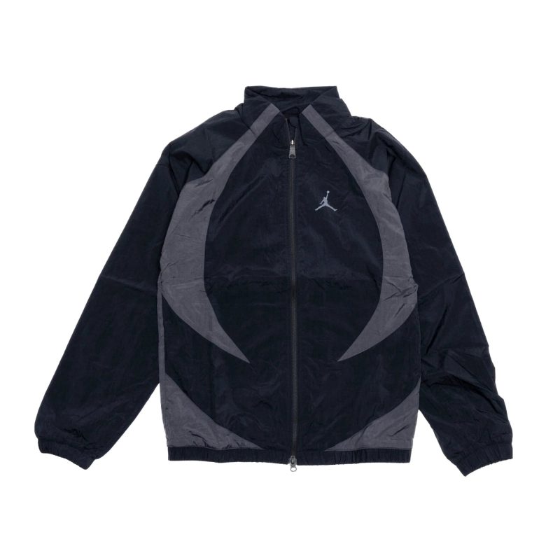 ONENESS 0010 JORDAN ZIP UP WINDBREAKER BLACK GREY DX9367 011