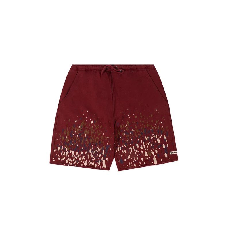 PAINT Shorts Burgundy Front