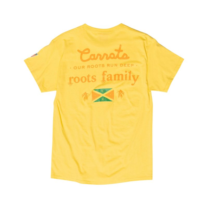 ROOTSFAMILYTSHIRTYELLOWBACK