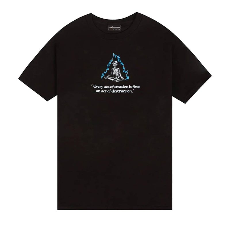 camiseta the hundreds flame wildfire t shirt black