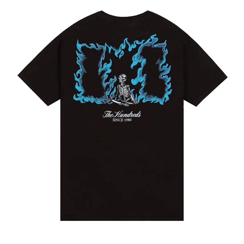 camiseta the hundreds flame wildfire t shirt black a1c86216 526e 428f 92d1 5c3e4ff60974